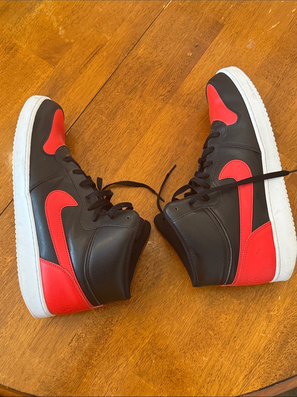 NIKE EBERNON MID BLACK/HABANERO RED-WHITE SIZE MEN'S 14 AQ1773-005]